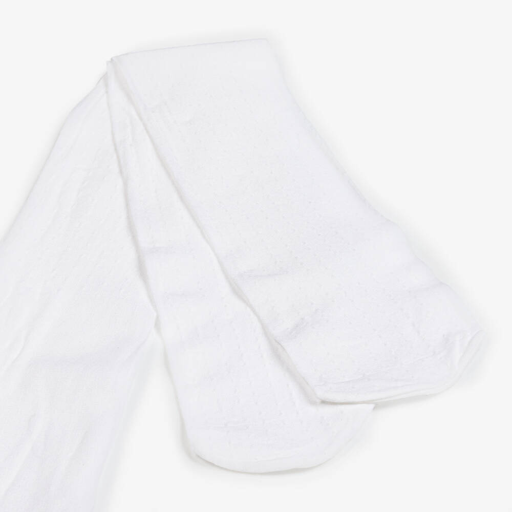 مايورال-جوارب بناتية محبوكة عاجية بنقشة مميزة | Childrensalon Outlet