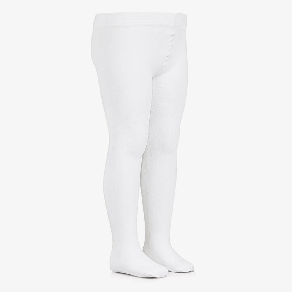 مايورال-جوارب بناتية محبوكة عاجية بنقشة مميزة | Childrensalon Outlet