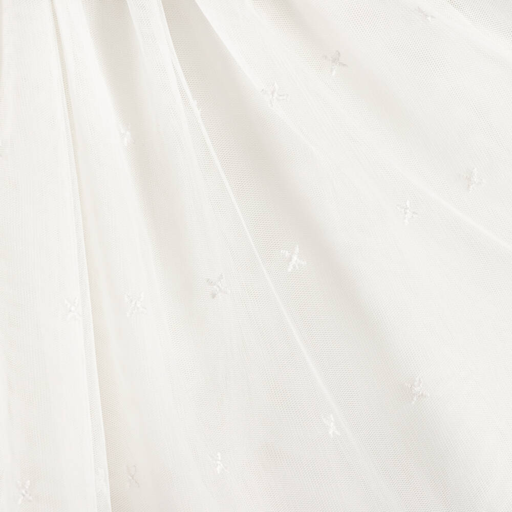 Mayoral-Girls Ivory Tulle Frock | Childrensalon Outlet