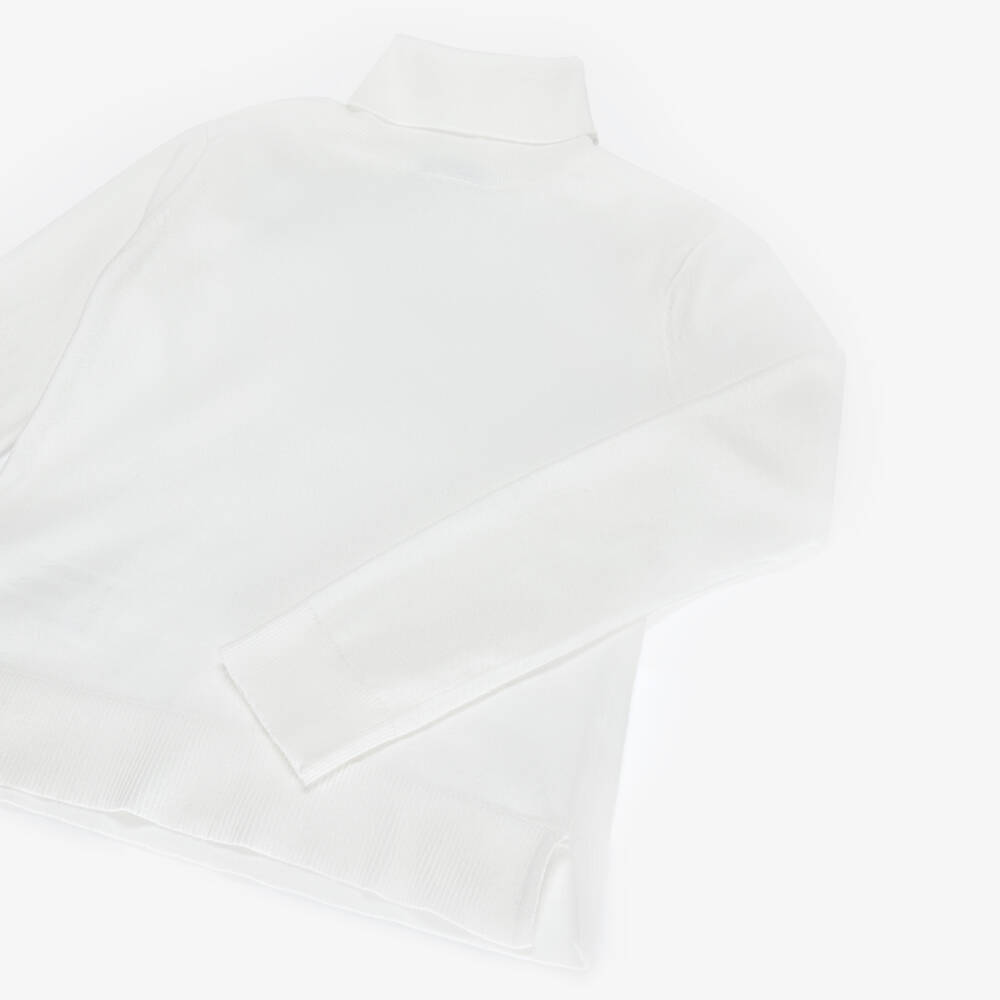 Mayoral-Girls Ivory Turtleneck Jumper | Childrensalon Outlet