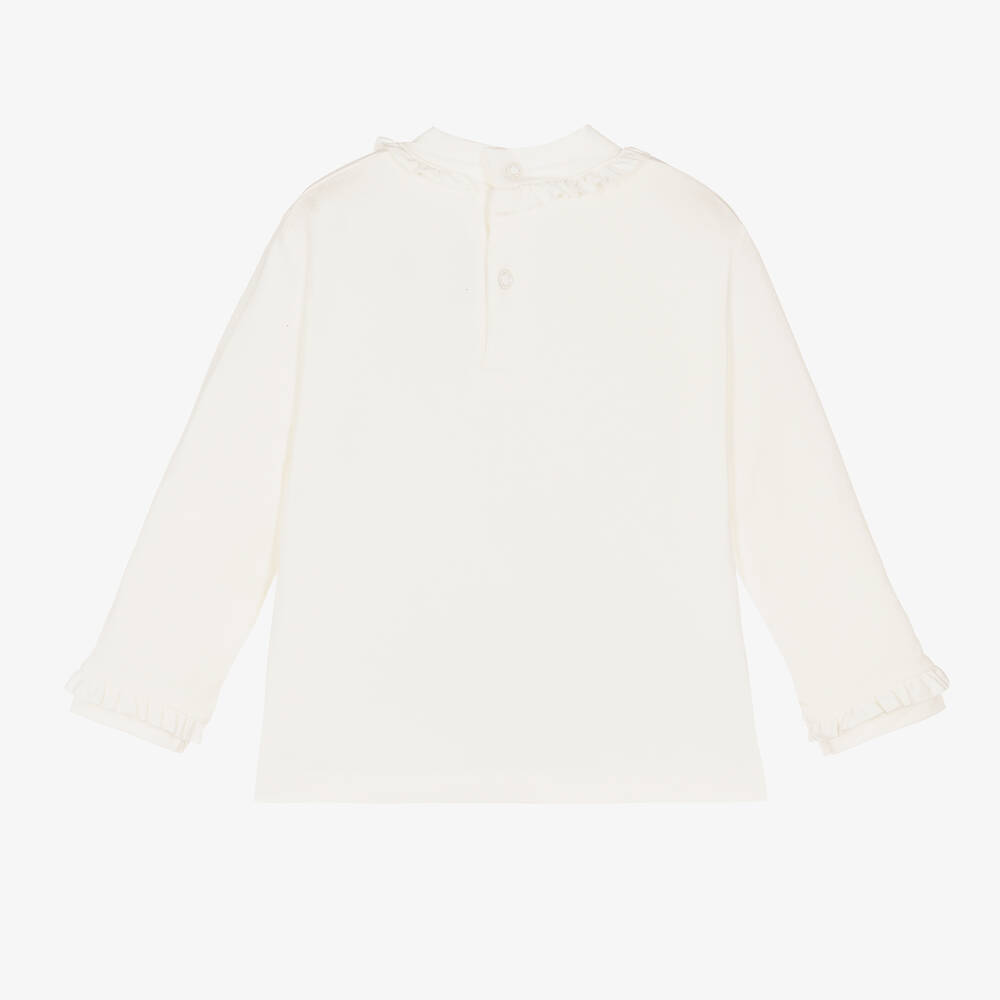 Mayoral-Girls Ivory Turtleneck Top | Childrensalon Outlet