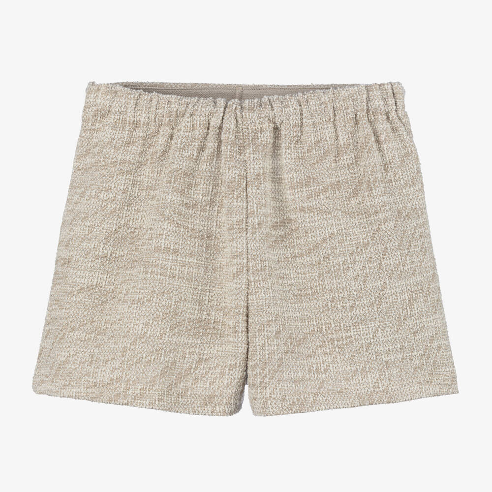 Mayoral-Бежево-кремовые скорты для девочек | Childrensalon Outlet