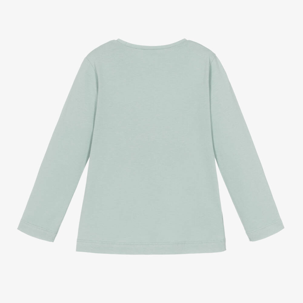 Mayoral-Girls Jade Cotton Floral Top | Childrensalon Outlet