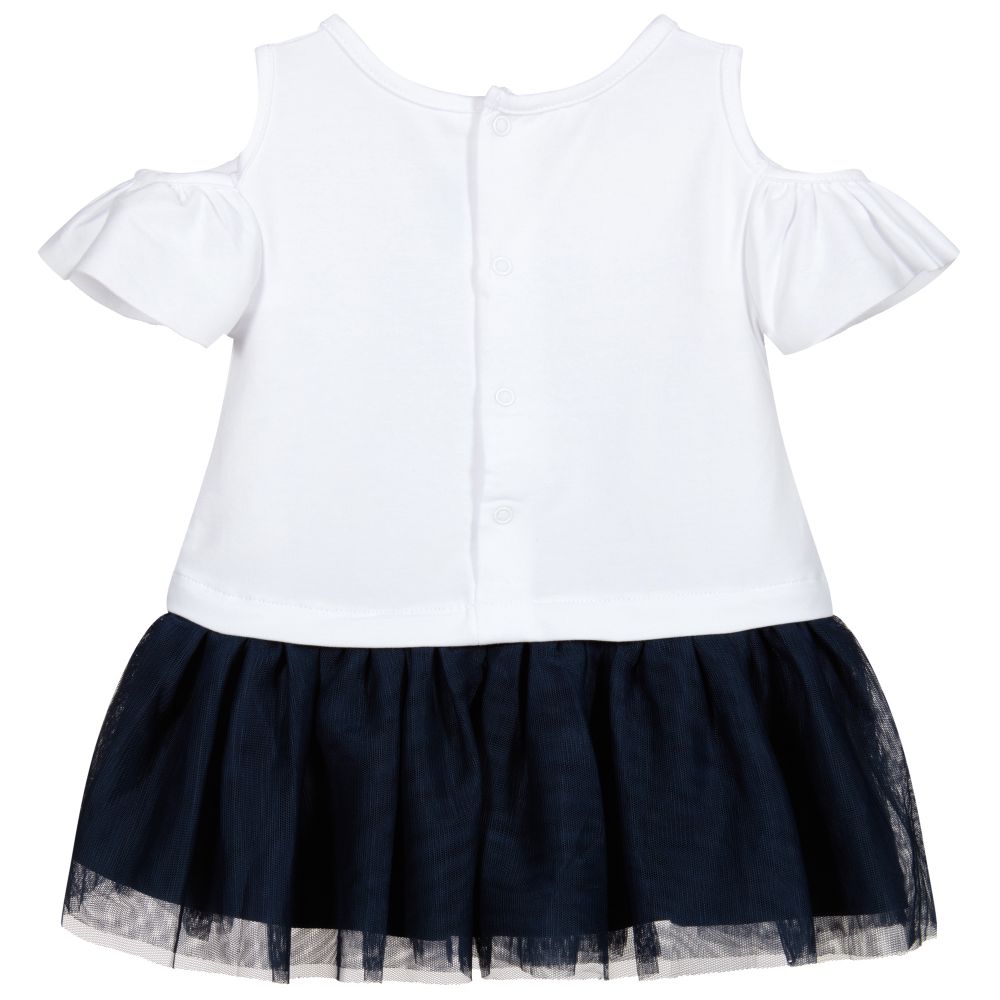 Mayoral-Girls Jersey & Tulle Dress | Childrensalon Outlet