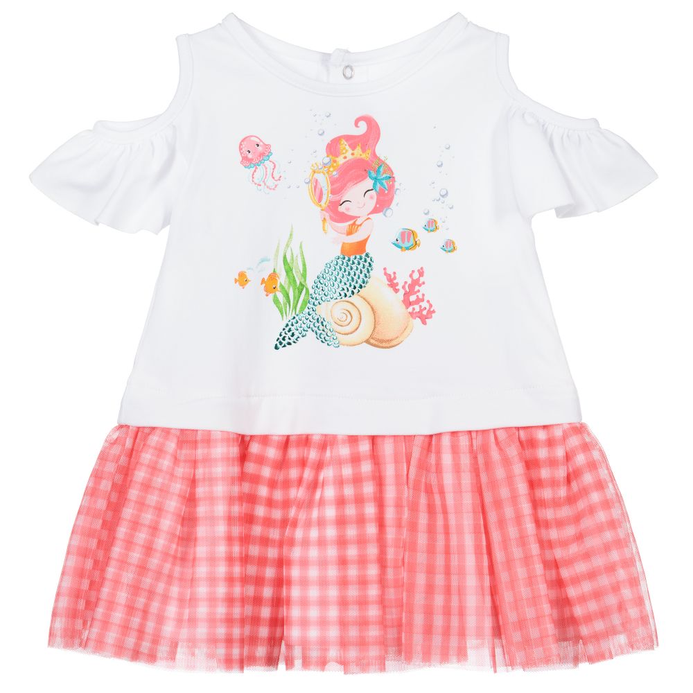 Mayoral-Платье из джерси и тюля для девочек | Childrensalon Outlet