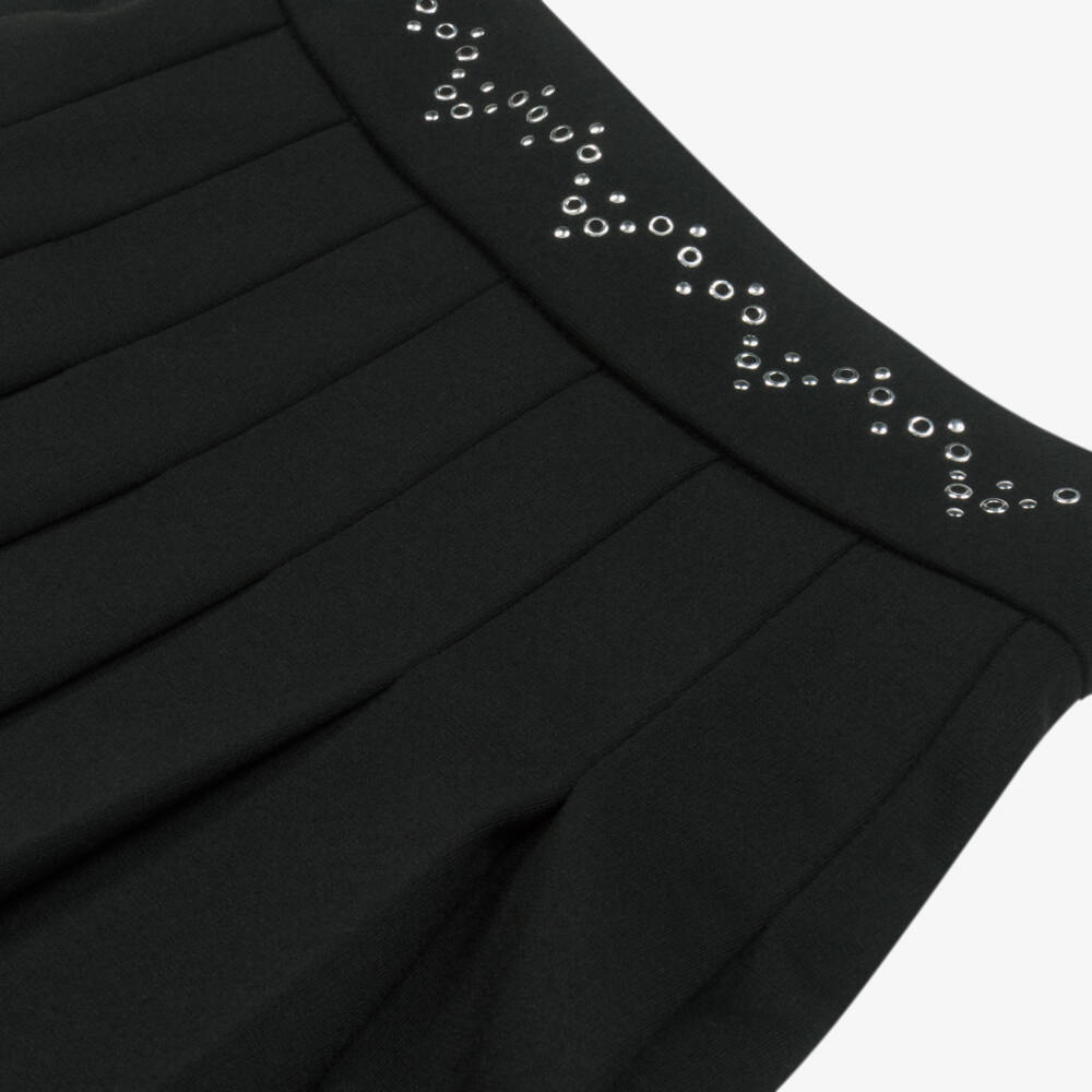 Mayoral-Girls Jet-Black Pleated Skirt | Childrensalon Outlet