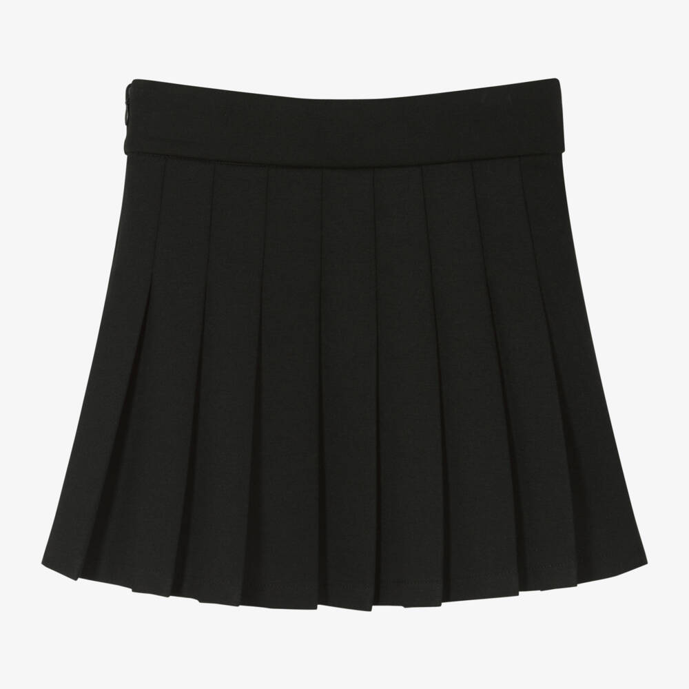Mayoral-Girls Jet-Black Pleated Skirt | Childrensalon Outlet