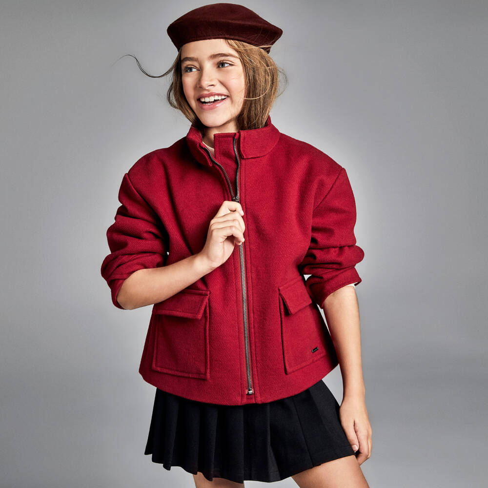 Mayoral-Girls Jet-Black Pleated Skirt | Childrensalon Outlet