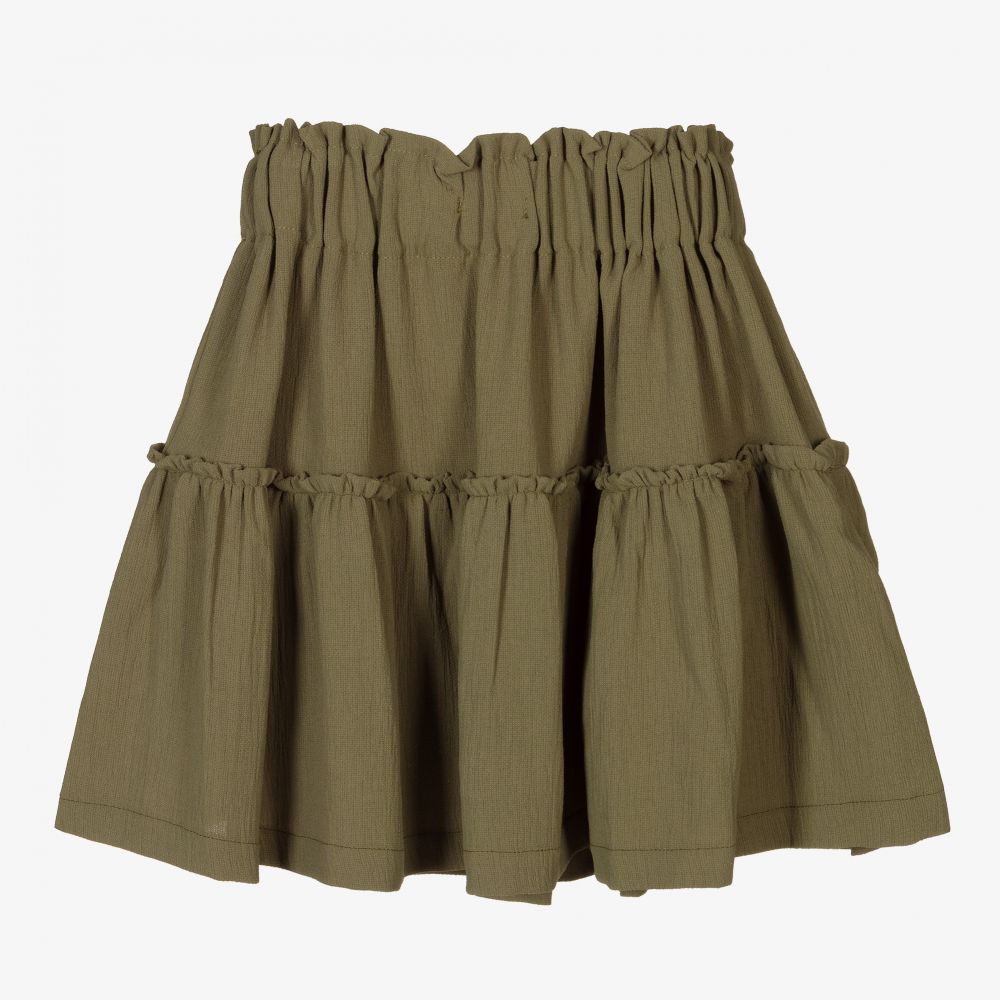 Mayoral-Юбка цвета хаки для девочек | Childrensalon Outlet