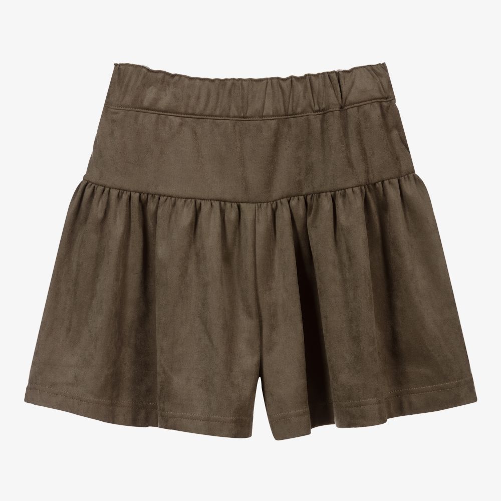 مايورال-شورت سكورت شمواه لون أخضر كاكي للبنات | Childrensalon Outlet