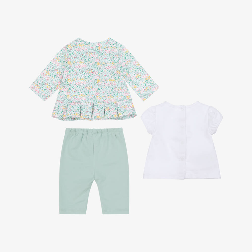 Mayoral Newborn-Girls' Leafy Green Leggings Ensemble | Childrensalon Outlet