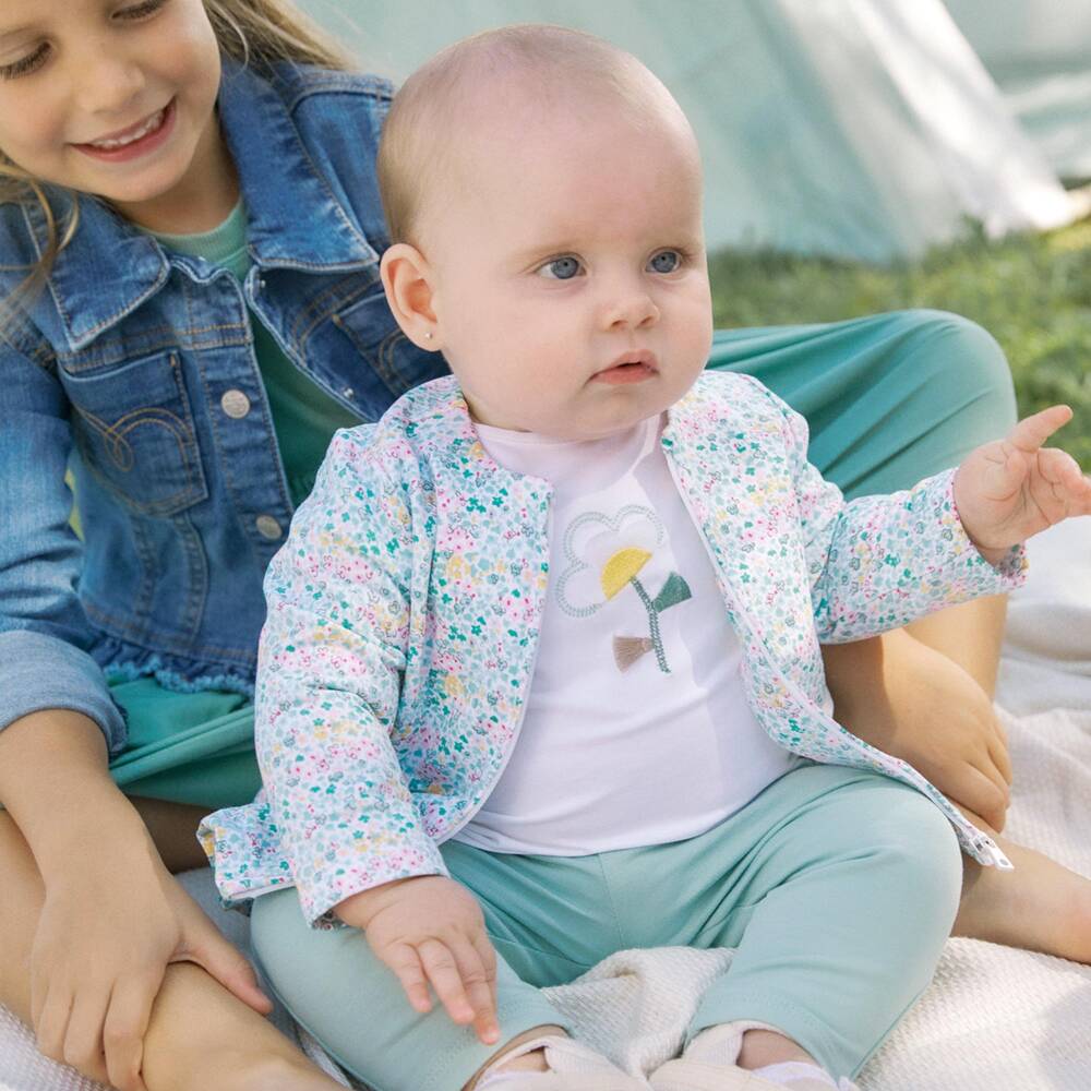 Mayoral Newborn-Girls' Leafy Green Leggings Ensemble | Childrensalon Outlet