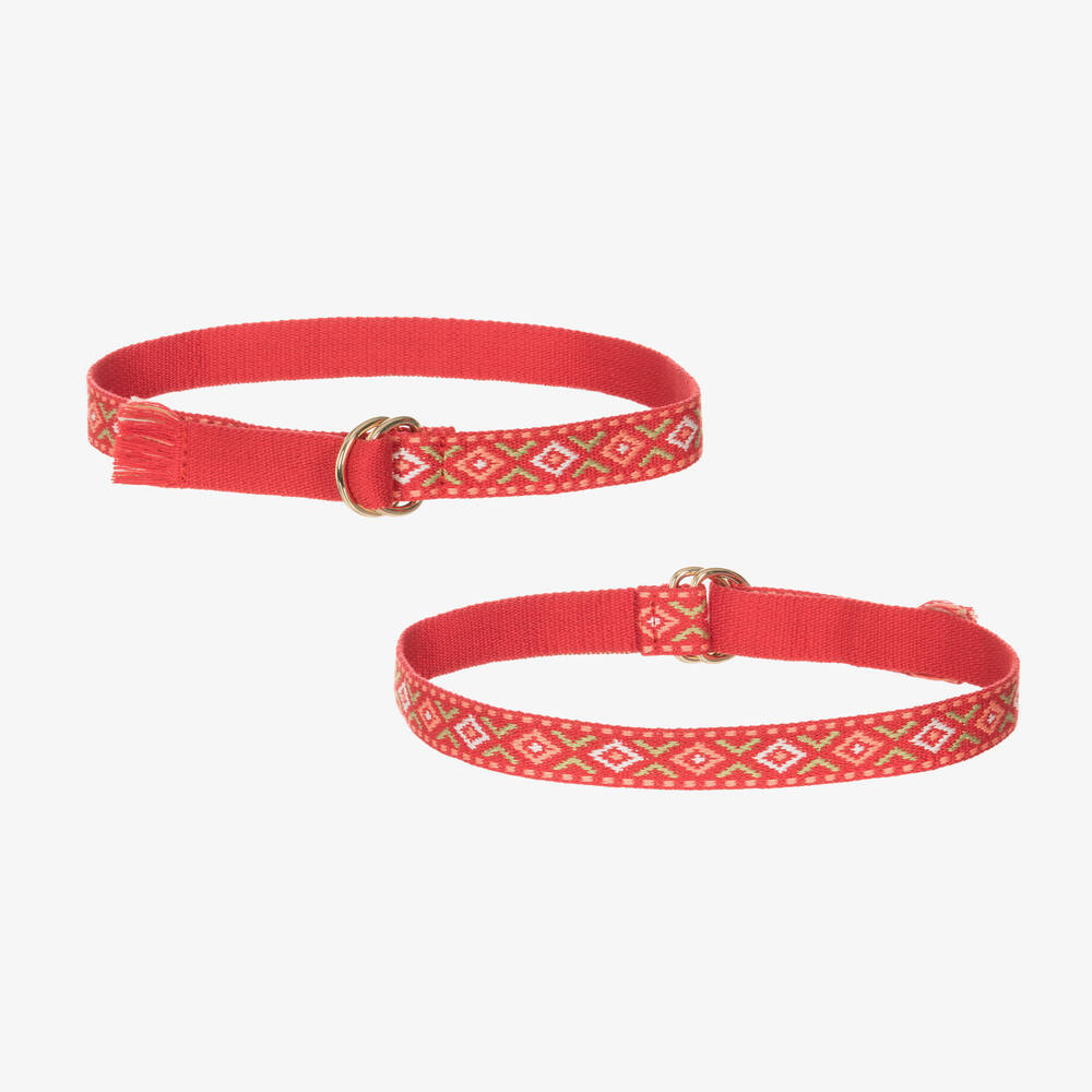 Mayoral-Girls Light Blue Denim Belted Skirt | Childrensalon Outlet