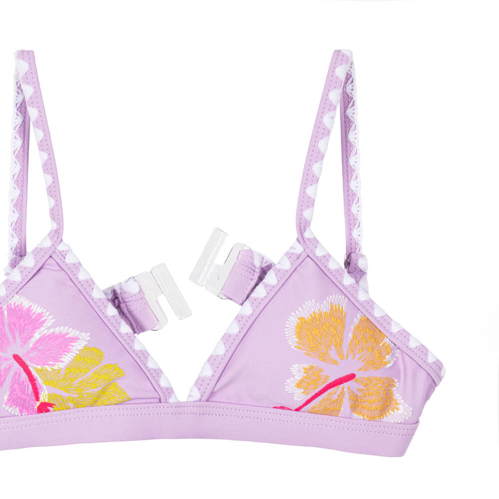 Mayoral-Girls Lilac Floral Bikini | Childrensalon Outlet