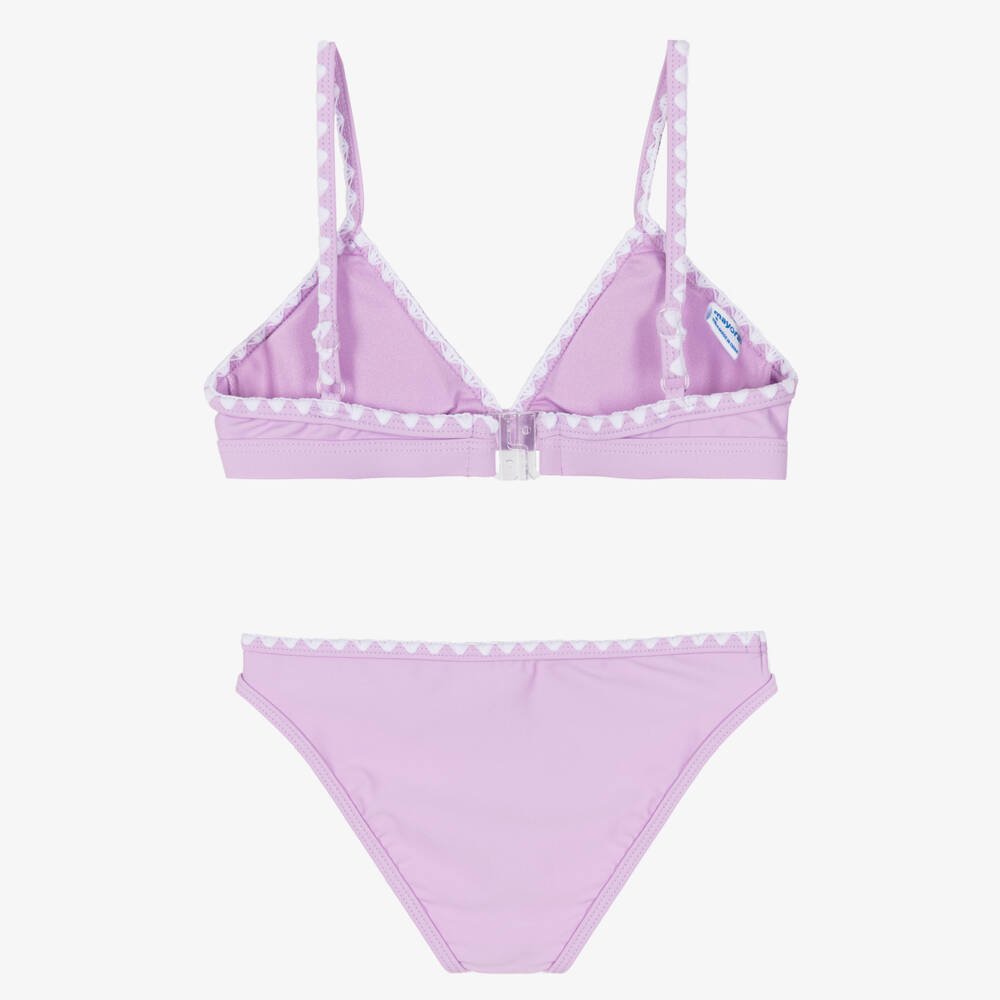 Mayoral-Girls Lilac Floral Bikini | Childrensalon Outlet