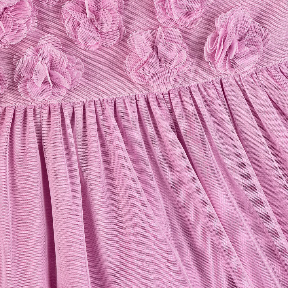 Mayoral Embroidered Tulle Dress - Mauve Mayoral Embroidered Tulle Dress - Mauve