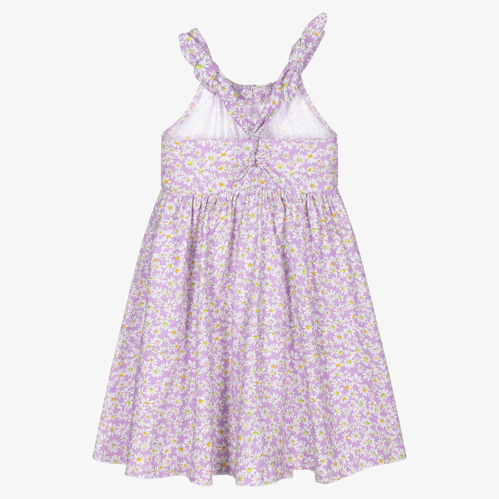 Mayoral Girls Lilac Purple Daisy Dress Childrensalon Outlet