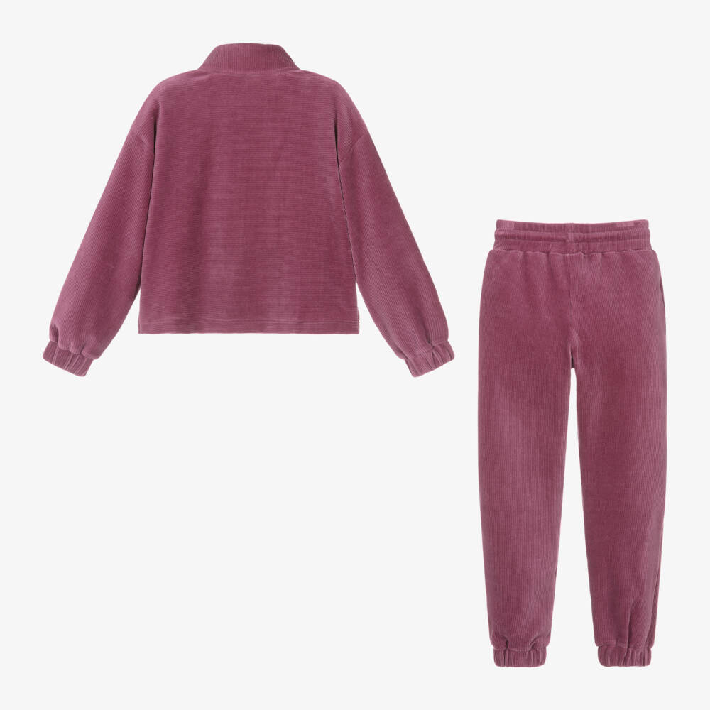 Mayoral-Girls Mauve Corduroy Set | Childrensalon Outlet