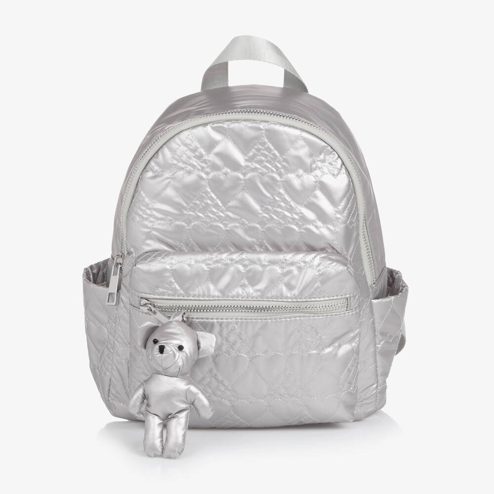 Mayoral-Girls Metallic Heart Quilted Backpack | Childrensalon Outlet