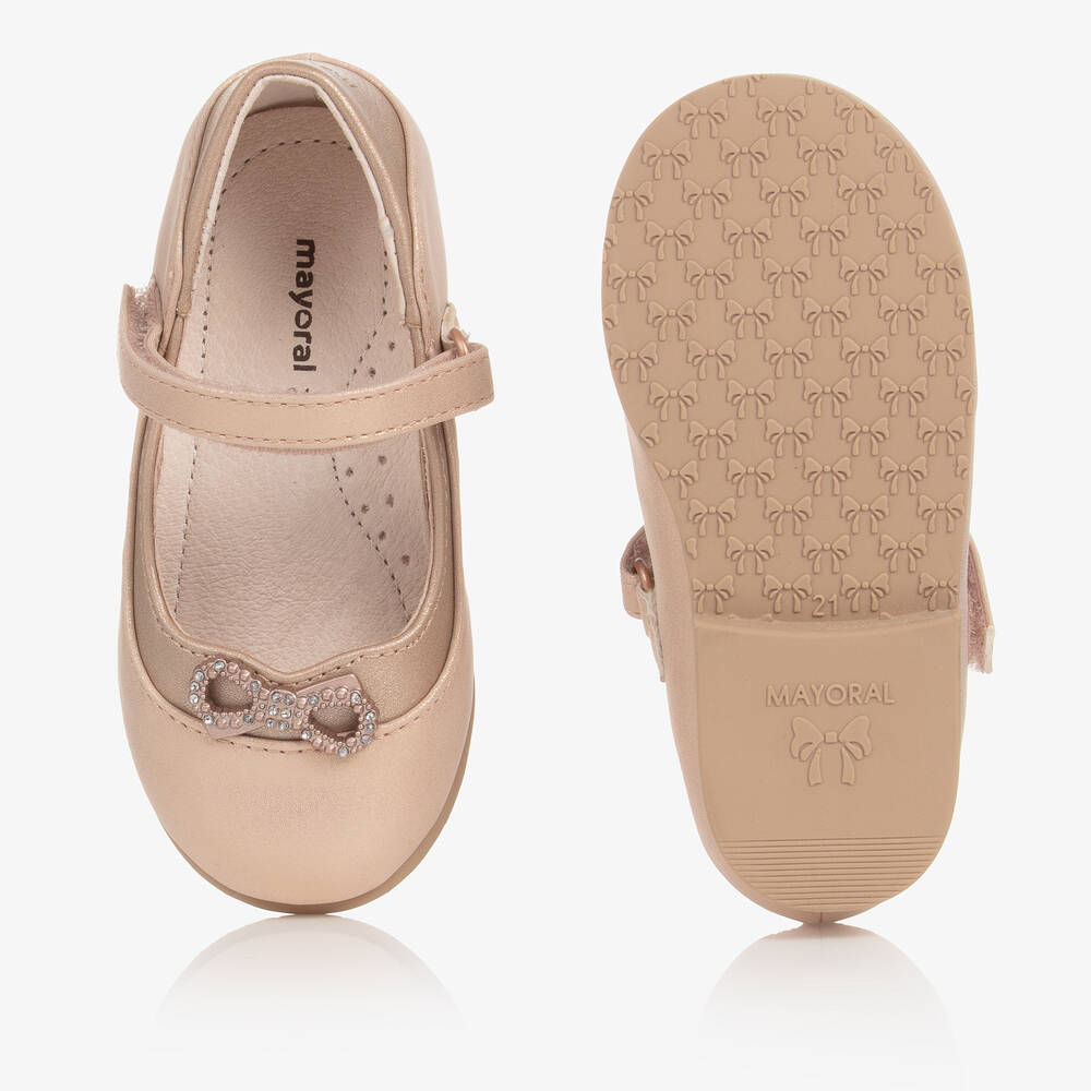 Mayoral-Балетки цвета розовый металлик | Childrensalon Outlet