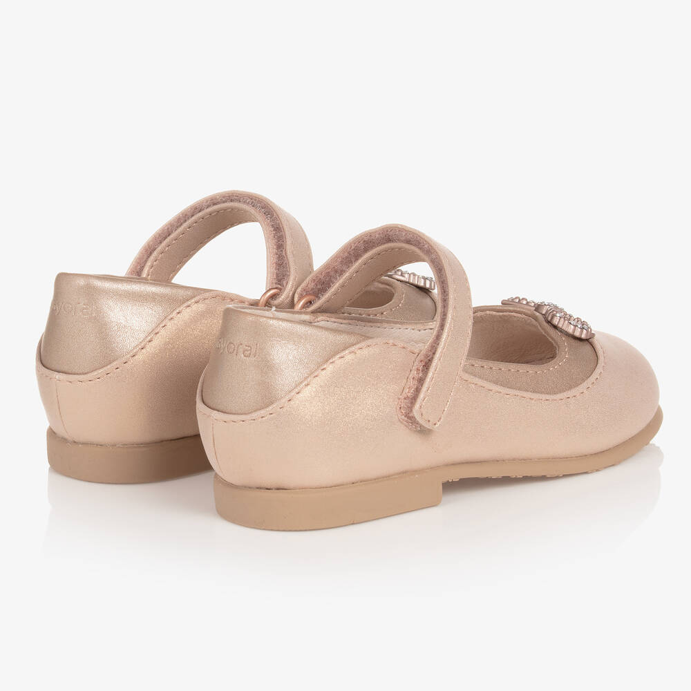 Mayoral-Балетки цвета розовый металлик | Childrensalon Outlet