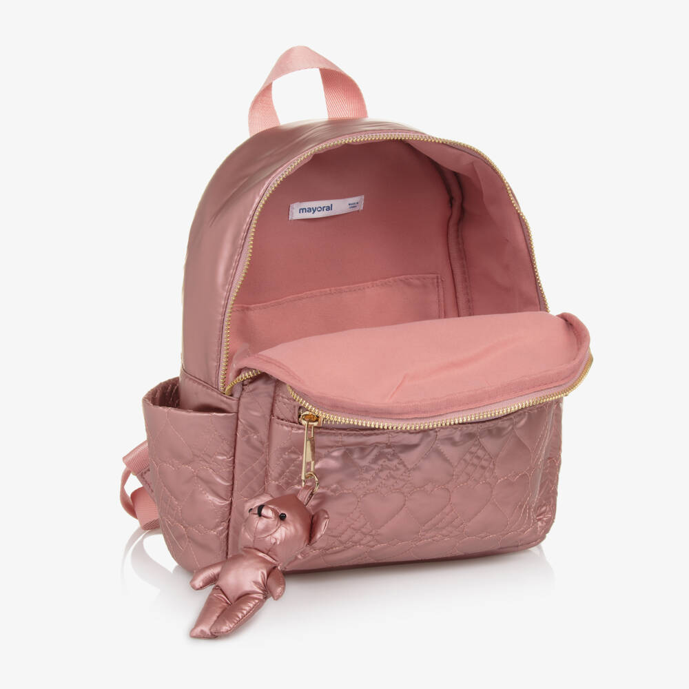 Mayoral-Girls Metallic Quilted Rucksack | Childrensalon Outlet