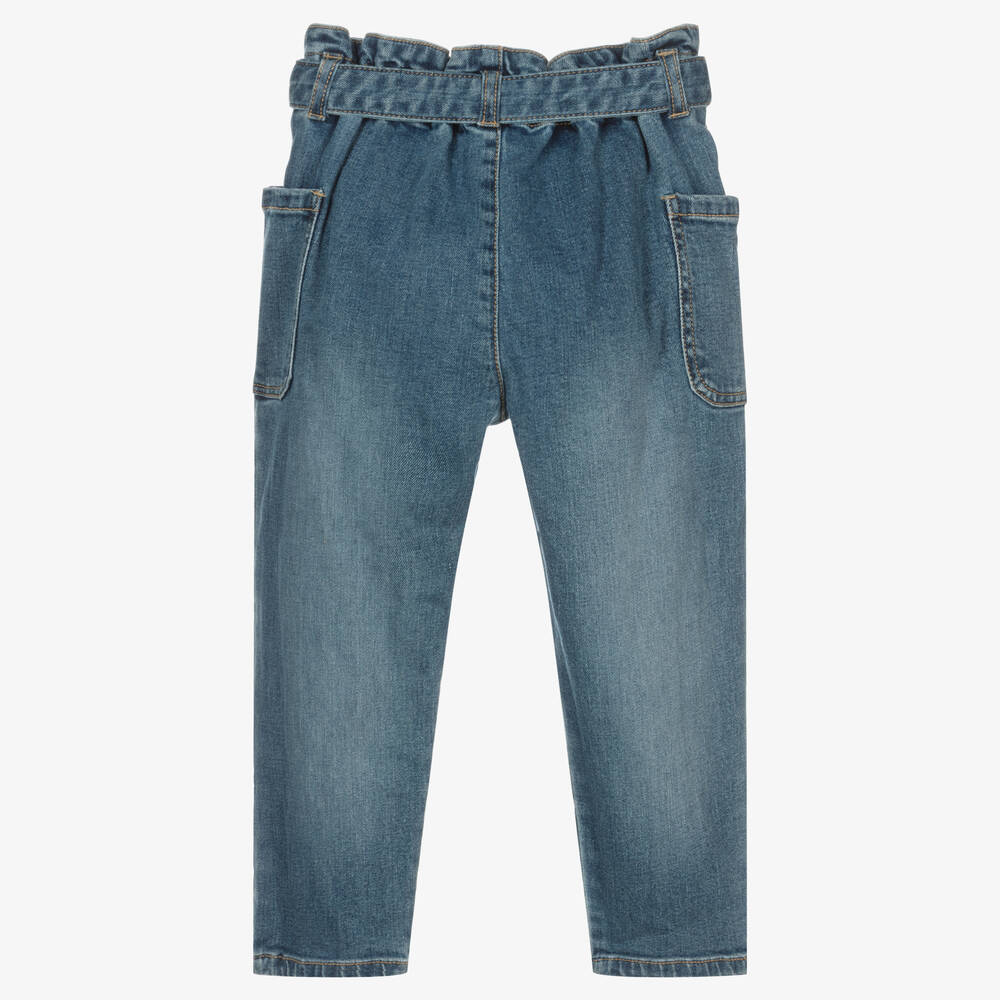 مايورال-جينز قطن دنيم لون أزرق للبنات | Childrensalon Outlet