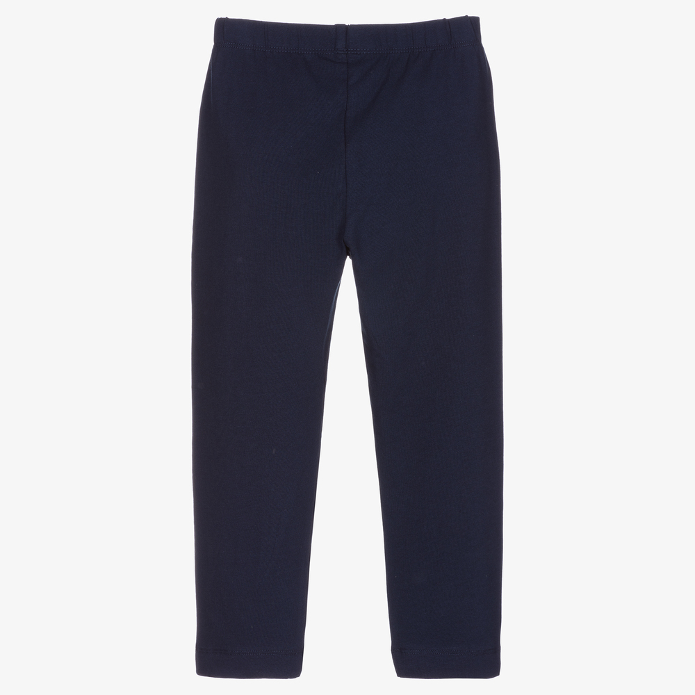 مايورال-ليغنغز قصير قطن جيرسي لون كحلي للبنات | Childrensalon Outlet