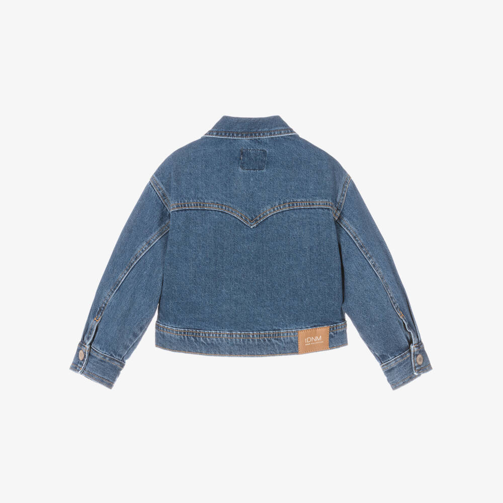 Mayoral-Girls Navy Blue Denim Jacket | Childrensalon Outlet
