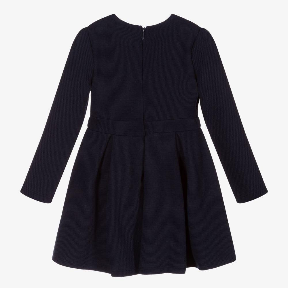 Mayoral Girls Navy Blue Jersey Dress Childrensalon Outlet