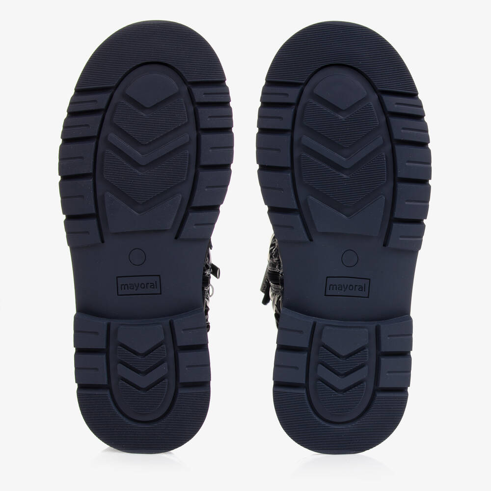 مايورال-بوت جلد لون كحلي للبنات | Childrensalon Outlet