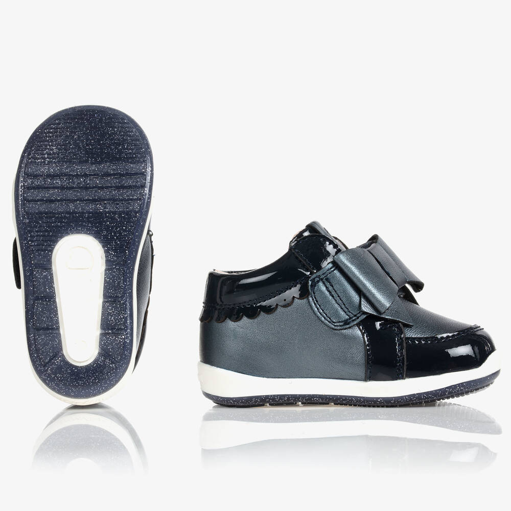 Mayoral-Синие кожаные кроссовки для девочек | Childrensalon Outlet