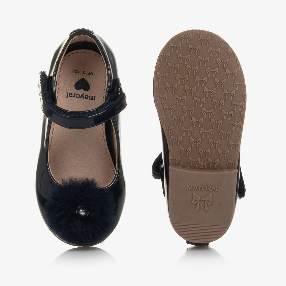 Mayoral-Синие лакированные туфли с ремешком для девочек | Childrensalon Outlet
