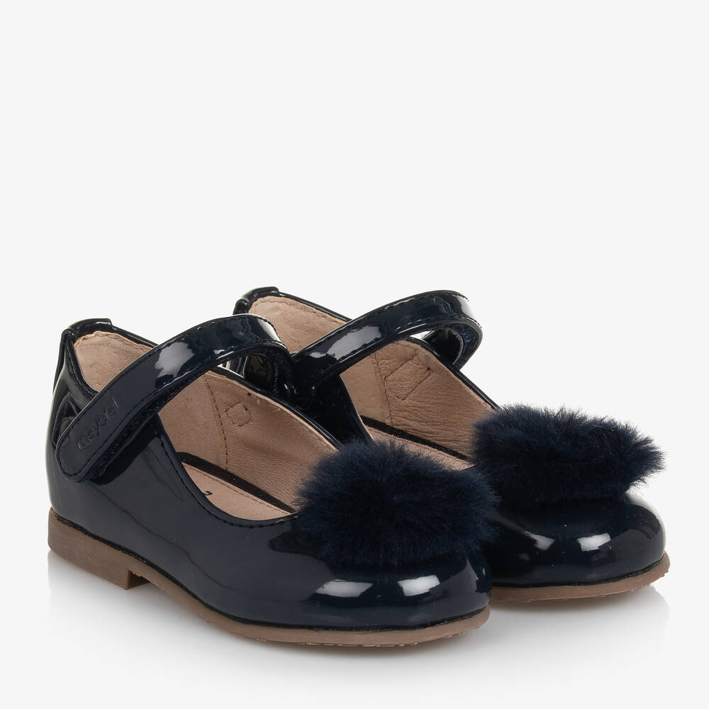 Mayoral - Navyblaue Mary Janes in Lackoptik | Childrensalon