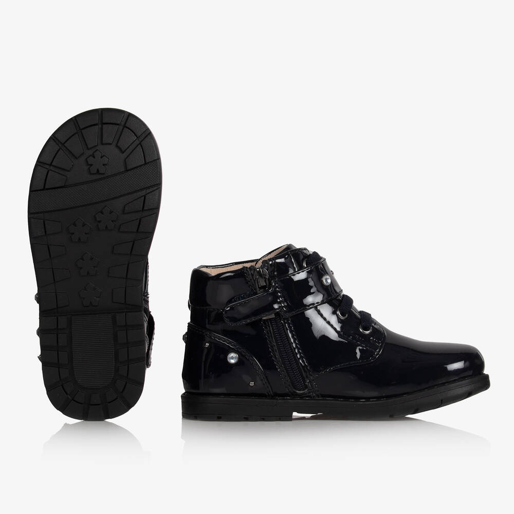 Bottines vernies top fille