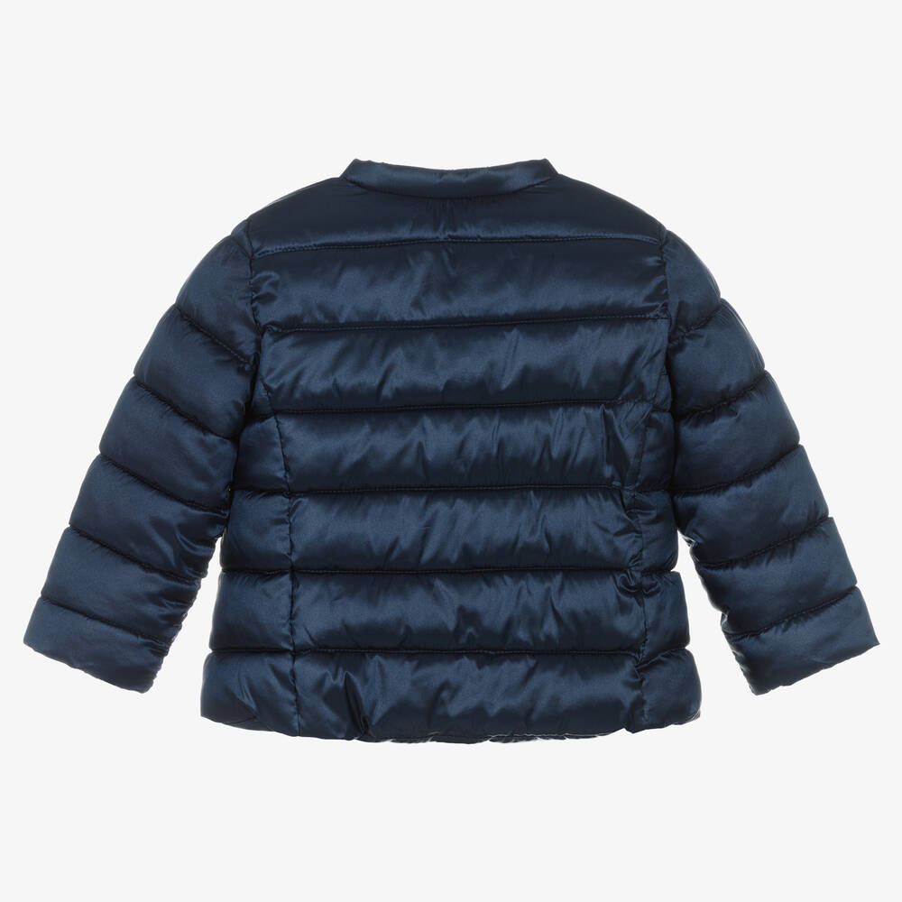 Mayoral-Girls Navy Blue Puffer Jacket | Childrensalon Outlet
