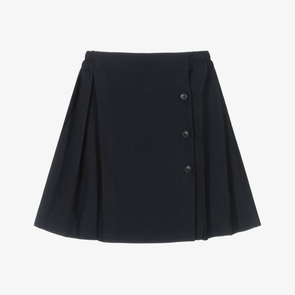 Mayoral-Girls Navy Pleated Skirt | Childrensalon Outlet
