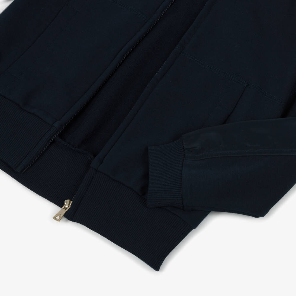 Mayoral-Girls Navy Satin-Trimmed Tracksuit | Childrensalon Outlet