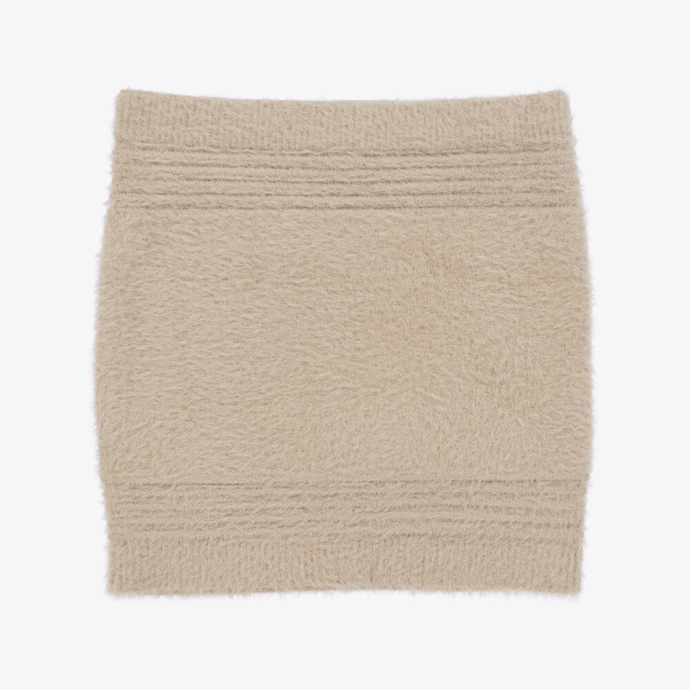 مايورال-طقم قبعة ووشاح سنود لون بيج للبنات | Childrensalon Outlet