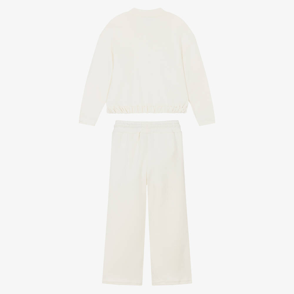 Mayoral-Girls Off-White Tracksuit | Childrensalon Outlet