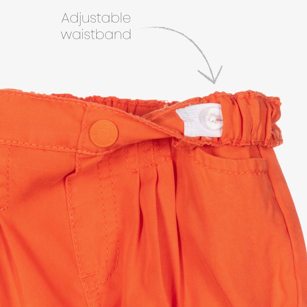 مايورال-شورت ليوسيل مستدام لون برتقالي للبنات | Childrensalon Outlet