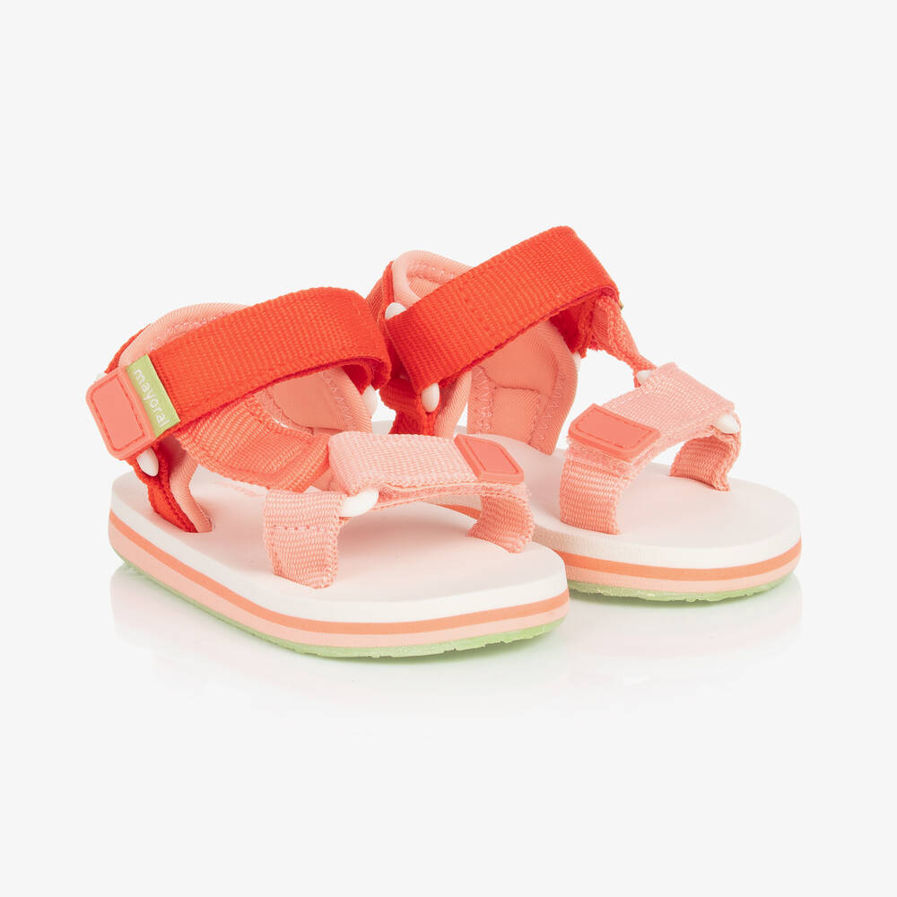 Mayoral - Оранжевые сандалии с ремешками | Childrensalon