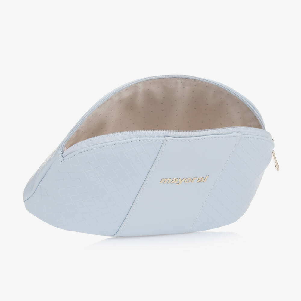 Mayoral-Girls Pale Blue PU Pouch | Childrensalon Outlet