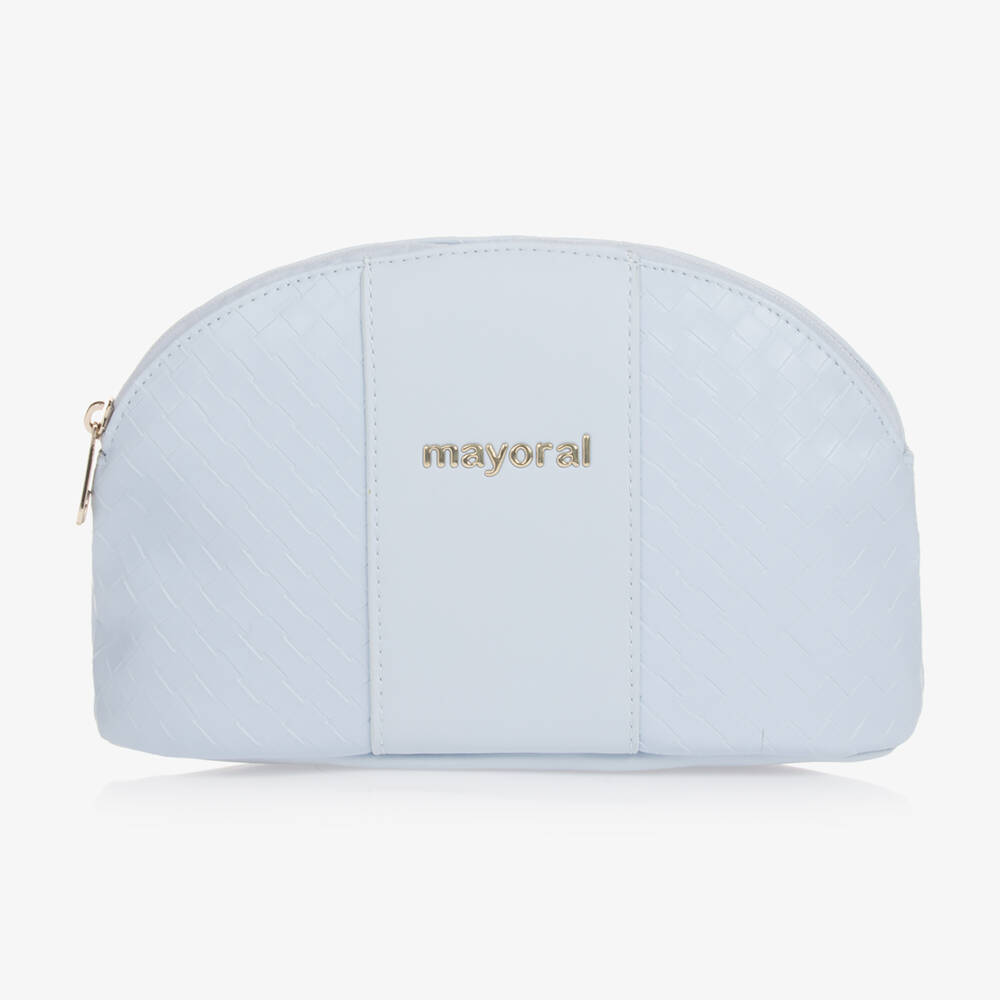 Mayoral-Girls Pale Blue PU Pouch | Childrensalon Outlet