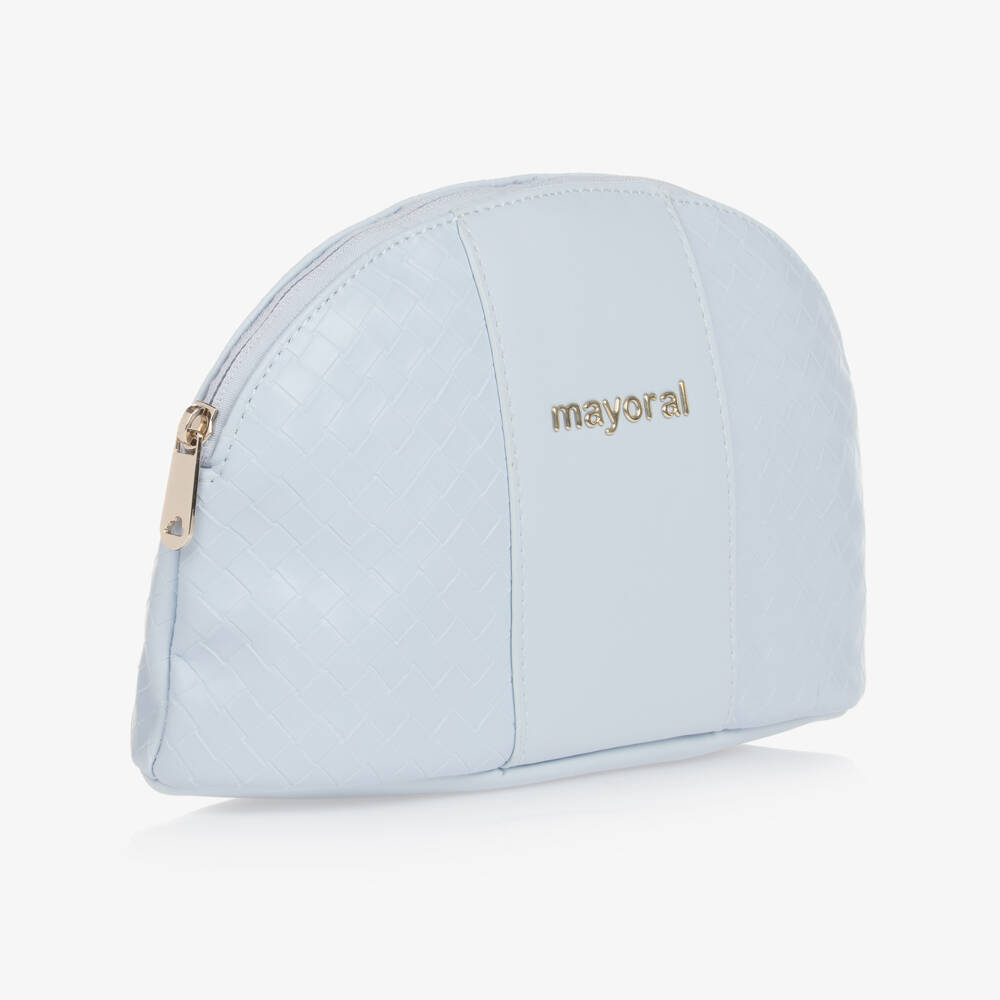 Mayoral-Girls Pale Blue PU Pouch | Childrensalon Outlet