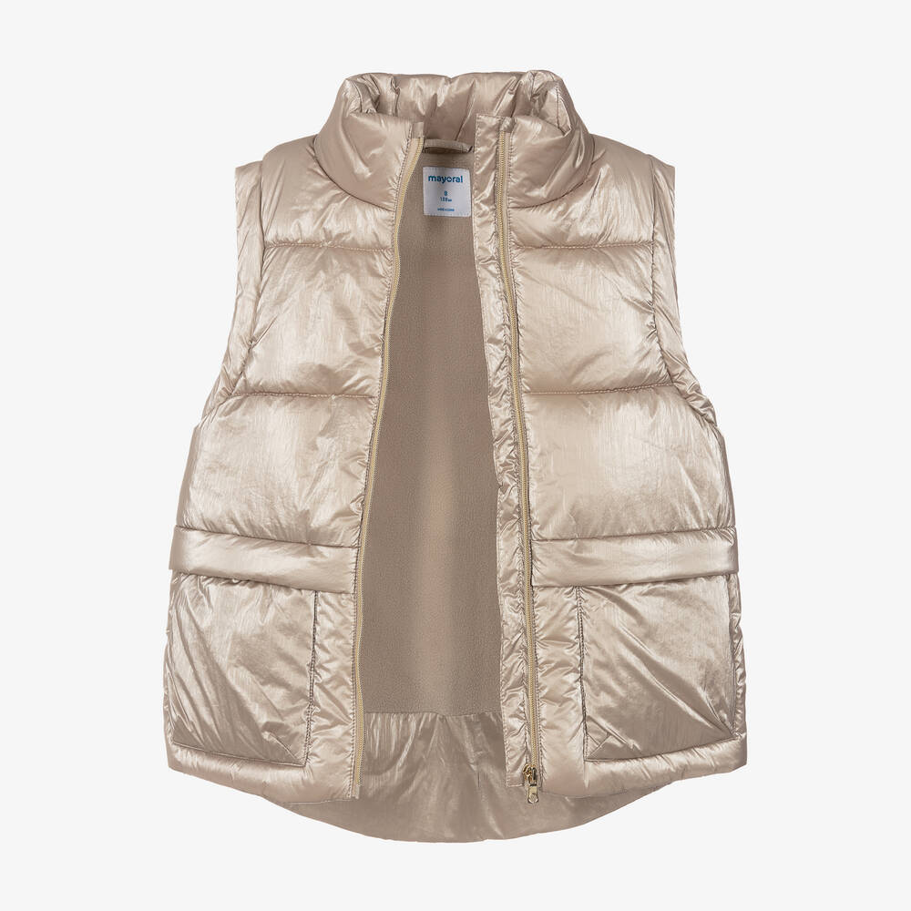 مايورال-جيليه مبطن لون ذهبي فاتح للبنات | Childrensalon Outlet