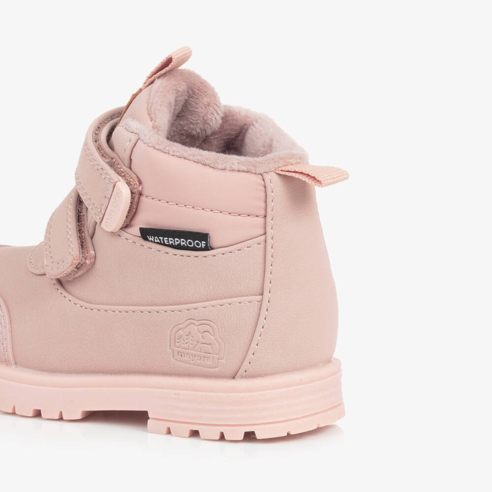 Mayoral-Girls Pale Pink Cozy Adventure Boots | Childrensalon Outlet