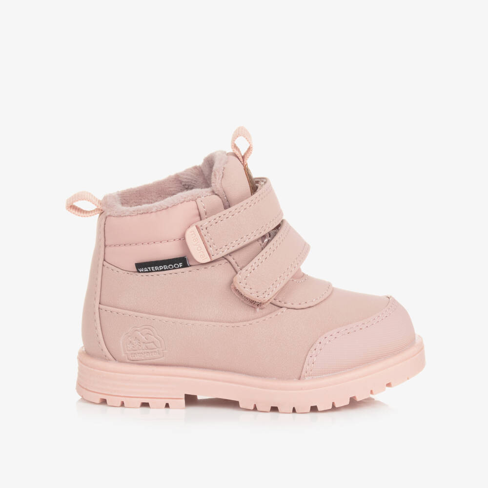 Mayoral-Girls Pale Pink Cozy Adventure Boots | Childrensalon Outlet
