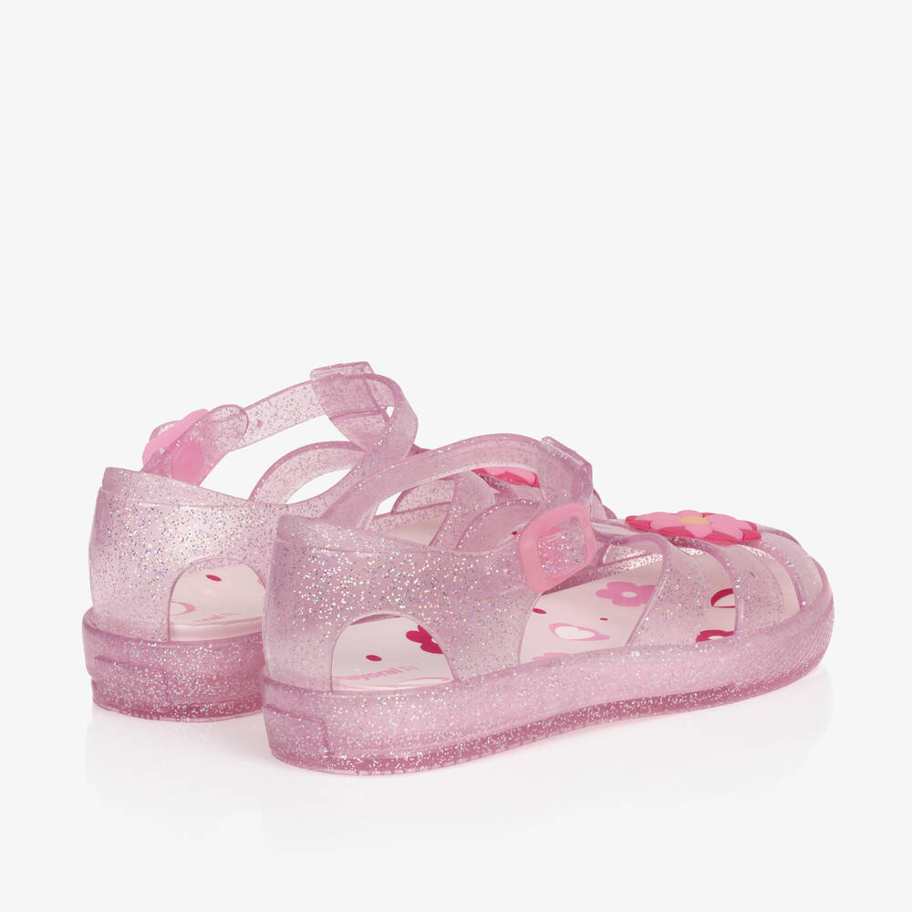 Mayoral-Girls Pale Pink Flower Jelly Shoes | Childrensalon Outlet