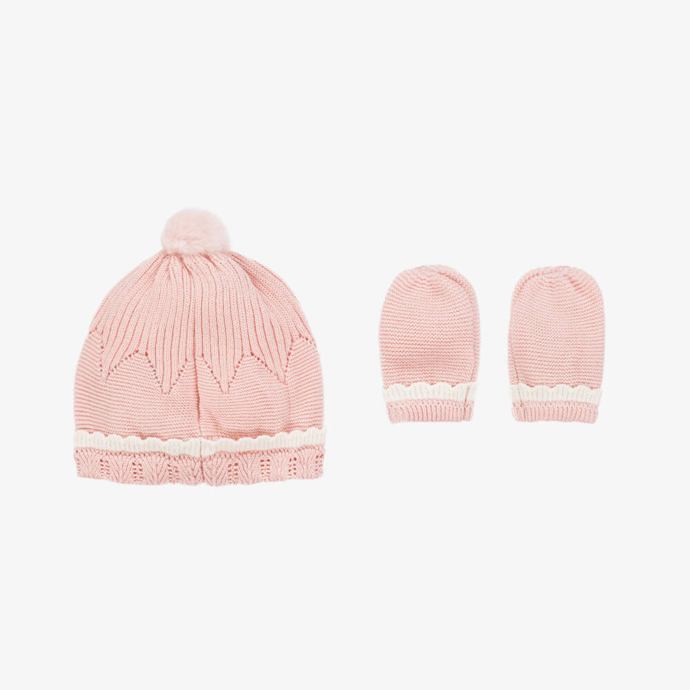 Mayoral Newborn-Girls Pale Pink Knit Set | Childrensalon Outlet